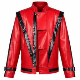 Boys Street Dance Jacket Michael Jackson Impersonator Halloween Christmas Party New Stage Performance Costume Red Leather Jacket