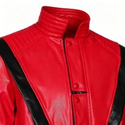 Boys Street Dance Jacket Michael Jackson Impersonator Halloween Christmas Party New Stage Performance Costume Red Leather Jacket