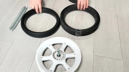 Custom Buggy Rear Tire For Quinny Moodd( Not Buzz Xtra !!!) Back Wheel With Tread PU Tubeless Baby Stroller Replace Accessories