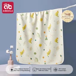 AIBEDILA Dry Baby Toddler Kids Women 100% Cotton Waterproof Washable Airy Large Size Menstrual Overnight Diaper Pad 150x100cm