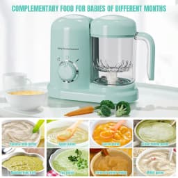 Multi-functional Baby Food Maker Supplementary Food Processor Kids Food Mill Steaming Stirring Warming Cooking Machine