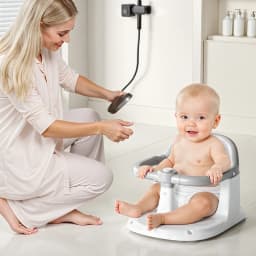Baby Bath seat for Babies 6 Months & up, Sit Up Bath Seat, Non-Slip Infant Bath Tub Chair with 4 Suction Cups,Great Shower Gifts