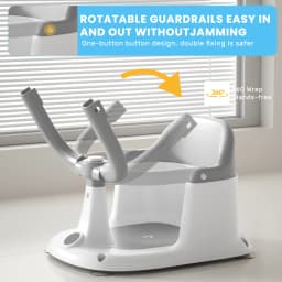 Baby Bath seat for Babies 6 Months & up, Sit Up Bath Seat, Non-Slip Infant Bath Tub Chair with 4 Suction Cups,Great Shower Gifts
