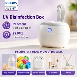 Avent BBL70545 Mini UV Disinfection Box Children Products Can Be Quickly Disinfected In 59s Making It Easy To Carry Disinfectors