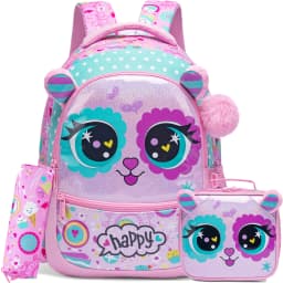Boys & Girls Backpack Set with Lunch Box, School Travel Bookbag for Preschool & Elementary Kids Ages 8-10