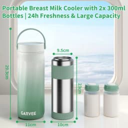 HiMISS Portable Breast Milk Cooler Bottle, Travel Breastmilk Chiller, Reusable Cooling Container Keeps Milk Fresh for Breastfeeding Storage