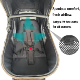 Luxury 3-in-1 Baby Stroller Portable Newborns Pram Travel System Foldable High View Buggy with Car Seat Two-way Carriage New