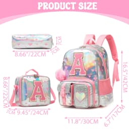Cute Backpack for Girls Aesthetic Backpack School Backpack for Girls Backpack with Lunch Box Back to School Supplies