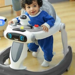 LazyChild Baby Walker For Zero To One Year Old Anti Bow Leg Anti Rollover Multifunctional Pushable Foldable