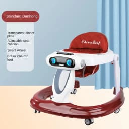 LazyChild Baby Walker For Zero To One Year Old Anti Bow Leg Anti Rollover Multifunctional Pushable Foldable