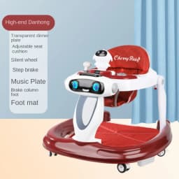LazyChild Baby Walker For Zero To One Year Old Anti Bow Leg Anti Rollover Multifunctional Pushable Foldable