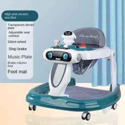 LazyChild Baby Walker For Zero To One Year Old Anti Bow Leg Anti Rollover Multifunctional Pushable Foldable