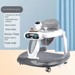 LazyChild Baby Walker For Zero To One Year Old Anti Bow Leg Anti Rollover Multifunctional Pushable Foldable