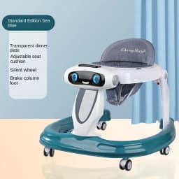 LazyChild Baby Walker For Zero To One Year Old Anti Bow Leg Anti Rollover Multifunctional Pushable Foldable
