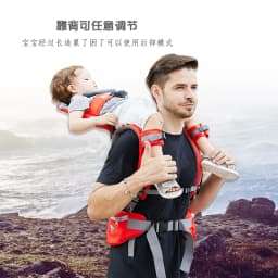Kids Outdoor Hiking Braces Foldable Shoulder Carrier with Backrest for Kids Ages 6 Months and 5 Years Can Use Baby Braces