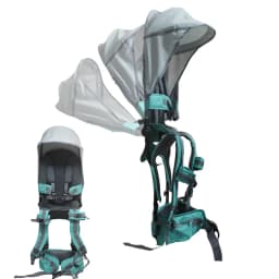 Kids Outdoor Hiking Braces Foldable Shoulder Carrier with Backrest for Kids Ages 6 Months and 5 Years Can Use Baby Braces