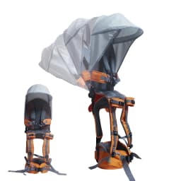 Kids Outdoor Hiking Braces Foldable Shoulder Carrier with Backrest for Kids Ages 6 Months and 5 Years Can Use Baby Braces