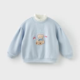 Dave Bella Girls Long Sleeve Pollover Sweatshirt Children Autumn Winter Velvet Thicken T-shirt Coat Kids Clothing DK4253840