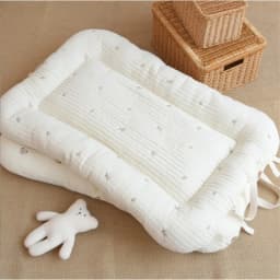Newborn Pure Cotton Quilted Portable Mattress with Double-sided Use 3D Breathable Mesh Mattress Portable Mattress Kindergarten