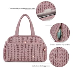 New Mommy Bag Hand-held Single Shoulder Baby Mommy Bag Large Capacity Waterproof Insulation Milk Bottle Mother and Baby Bag