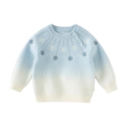 Dave Bella Girls' Sweater Autumn Winter Children Stylish Knitted Gradient Sweater Soft Top Outerwear Children Clothing DB4253947