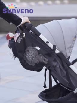 Sunveno Baby Stroller Organizer Bag Infant Pram Cart Storage Bag with Baby Trolley Bag Carriage Bag Stroller Accessories