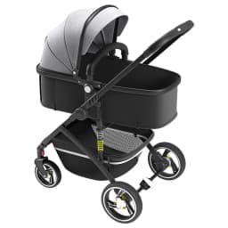 Baby Stroller Can Sit Light Fold Two-way,high Landscape Baby Carriage for Newborn, Four-wheel Shock-absorbing Baby Stroller 2in1