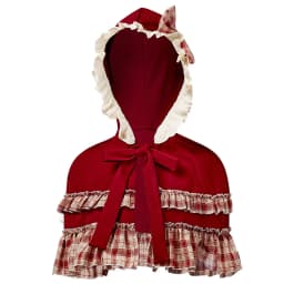 Girls Cosplay Lolita Dress Tops Hooded Cloak Apron Headscarf Sets Children Stage Performance Costume Kid Role Play Deluxe Outfit