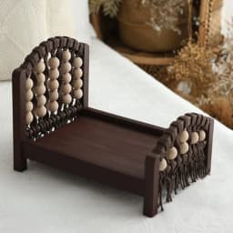Newborn Photography Props Wood Bed Detachable Bed Baby Photoshoot Accessories for Baby Girl Boy Kids Posing Crib Bed Background