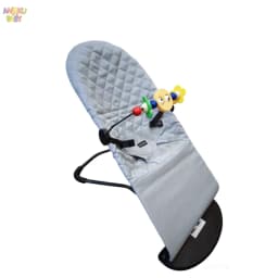 Baby Rocking Chair with Toys Foldable Swing Chair for Babies & Toddlers Three-speed Height Adjustment Baby Comfort Chair