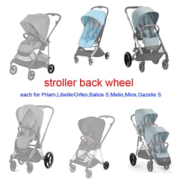 Stroller Rear Wheel Each For Cybex Priam Mios Melio Gazelle S Balios S Libelle Orfeo Pushchair Buggy Back Wheel Accessories