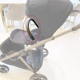 Buggy Bumper Bar For Cybex Gazelle S Twin Baby Stroller Armrest With Leather Cover Adjustable Pushchair Replacement Accessories