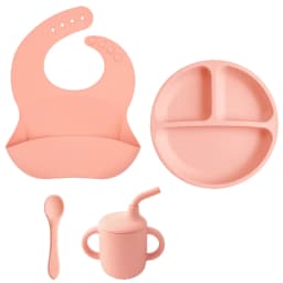 Children’s Tableware Set Made of Silicone for Serving Food