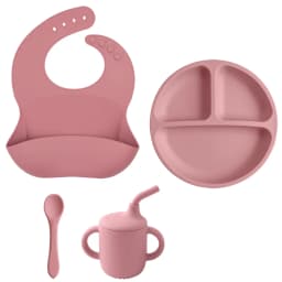 Children’s Tableware Set Made of Silicone for Serving Food