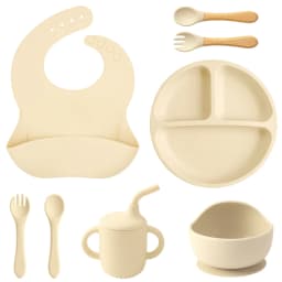 Children’s Tableware Set Made of Silicone for Serving Food