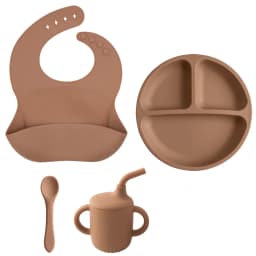Children’s Tableware Set Made of Silicone for Serving Food