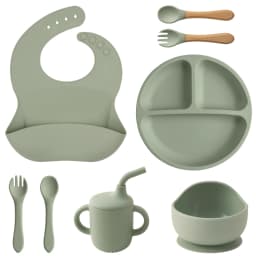 Children’s Tableware Set Made of Silicone for Serving Food
