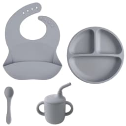 Children’s Tableware Set Made of Silicone for Serving Food