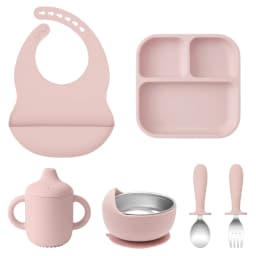Children’s Tableware Set Made of Silicone for Serving Food