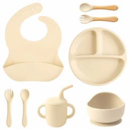 Children’s Tableware Set Made of Silicone for Serving Food