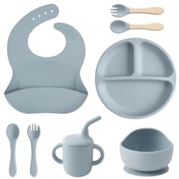 Children’s Tableware Set Made of Silicone for Serving Food