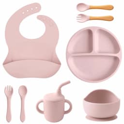Children’s Tableware Set Made of Silicone for Serving Food
