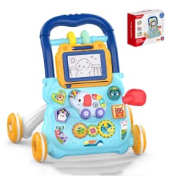 PANGDUBE Early Educational Baby Walker with Artboard Toy Baby Activities Learning Walking Toys Walkers for Baby Assisted Walking