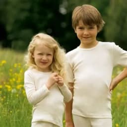 Kids Merino Wool Thermal Underwear Set Quick Dry Long Johns Pajamas Shirt And Pants Sports Clothes for Boys And Girls