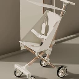 High Landscape Stroller Light Travel Trolley Light and Foldable Portable Travel Baby Stroller Four Wheel Trolley Cart
