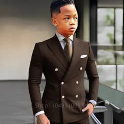 Fashion Two-piece Boys Suit Green Peak Lapel Blazer Jacket Pants 2-18 Years Kid Wedding Tuxedo Party Prom Elegant Child Clothes