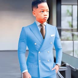 Fashion Two-piece Boys Suit Green Peak Lapel Blazer Jacket Pants 2-18 Years Kid Wedding Tuxedo Party Prom Elegant Child Clothes