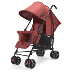 New Front and Rear Seat Twin Stroller Removable and Washable Lightweight Foldable Two-seater Stroller Double Baby Carriage