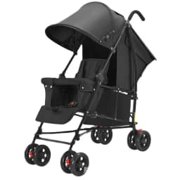 New Front and Rear Seat Twin Stroller Removable and Washable Lightweight Foldable Two-seater Stroller Double Baby Carriage