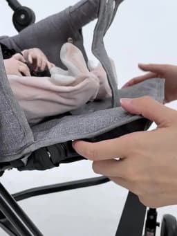 New Front and Rear Seat Twin Stroller Removable and Washable Lightweight Foldable Two-seater Stroller Double Baby Carriage